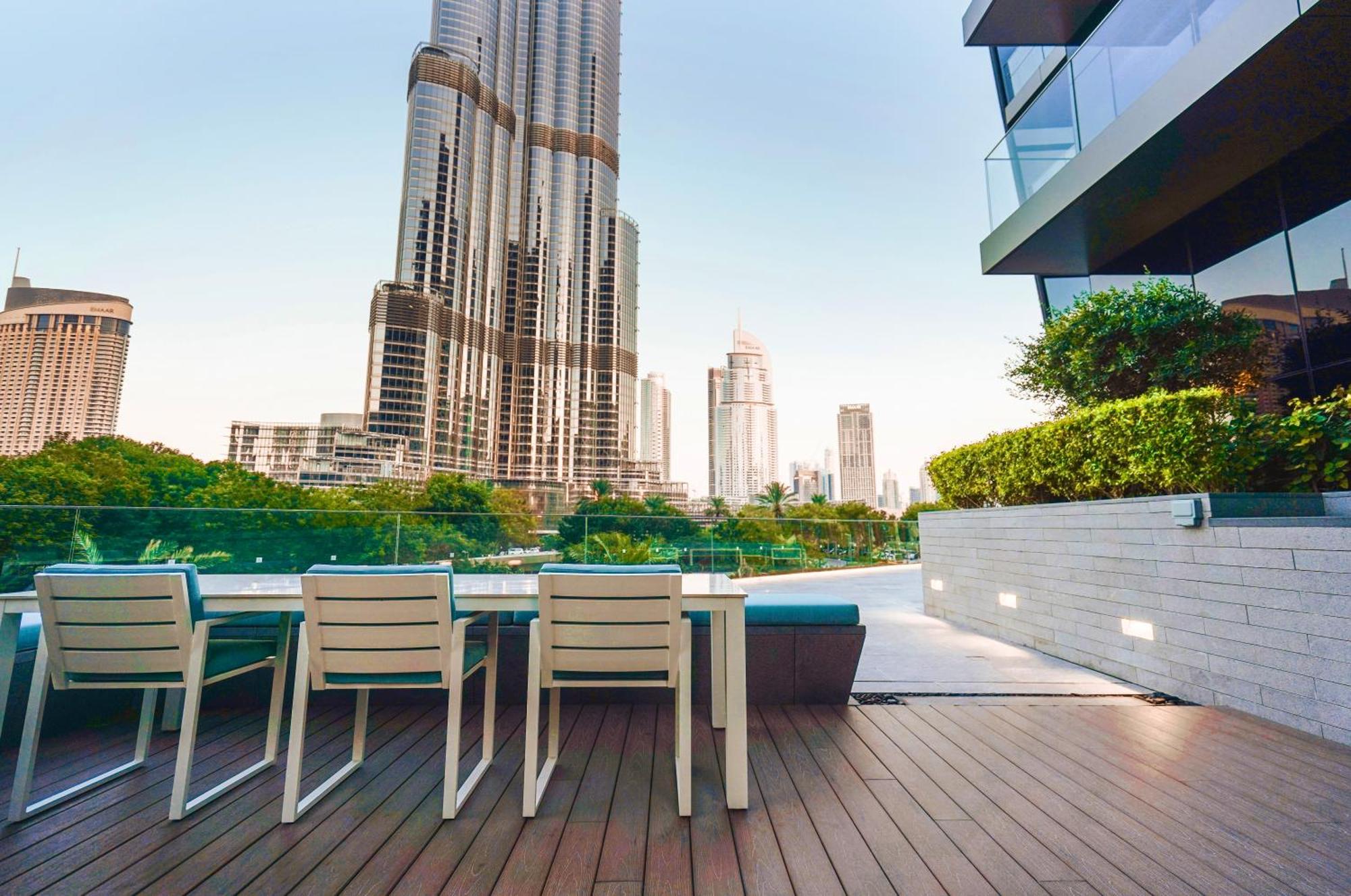 The Closest Building To Burj Khalifa With Fountain View In Address Opera Residence Dubai Exterior foto